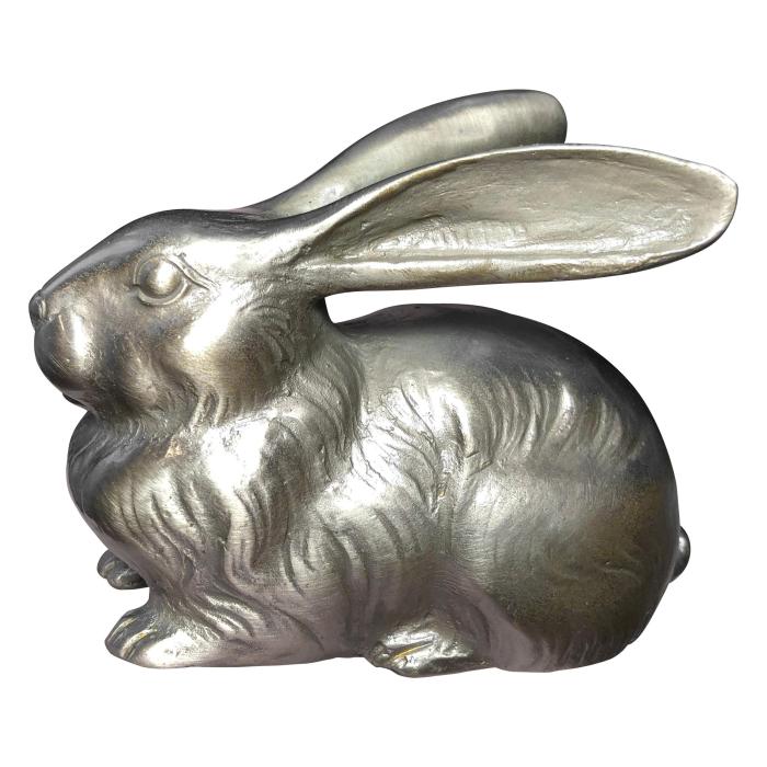 Deko hase silber